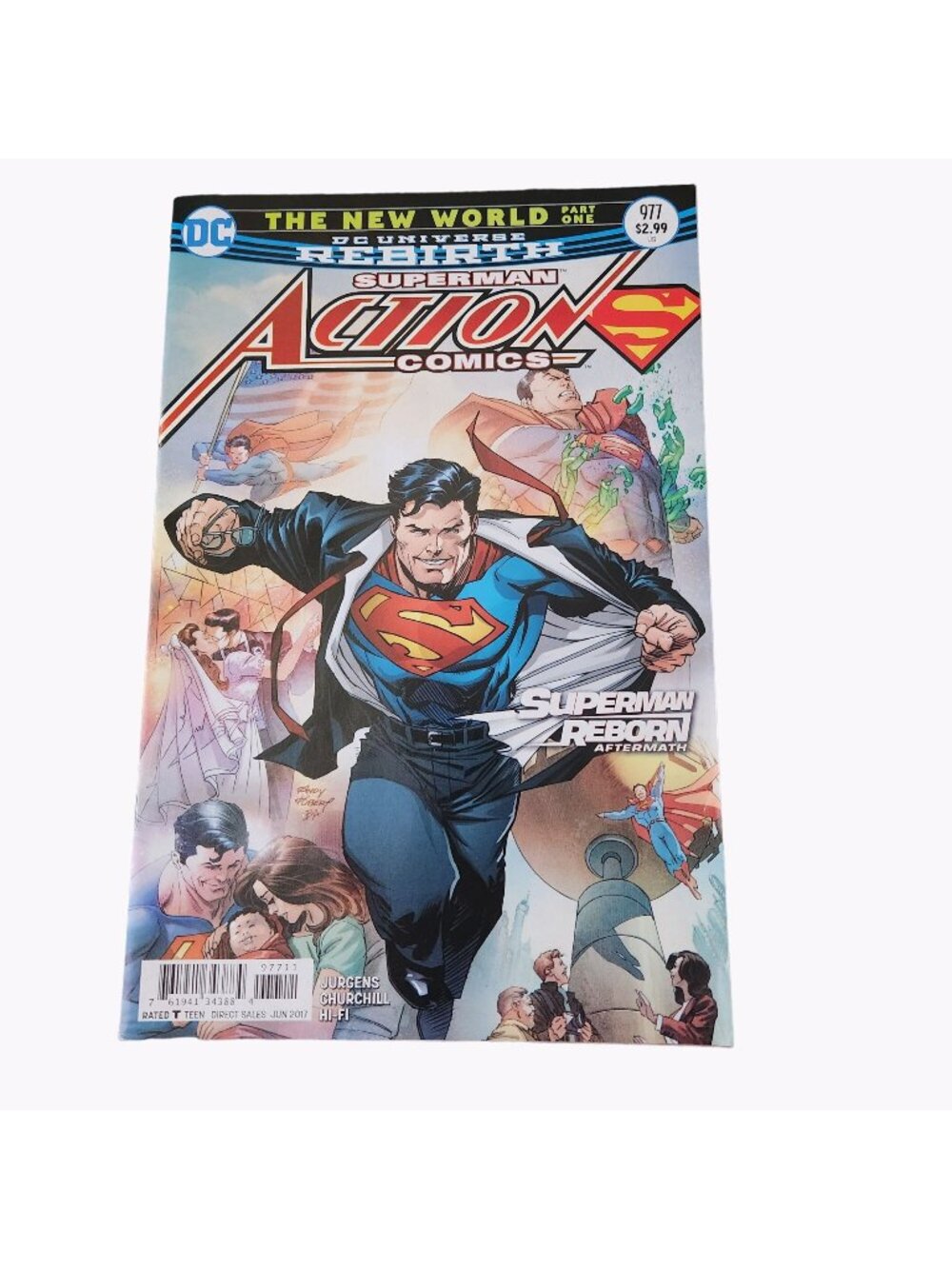 DC Action Comics Superman Reborn #977 Comic Book Collector Bagged Boarded